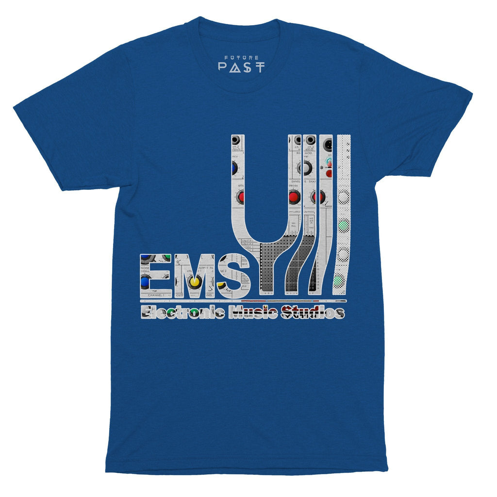 EMS Synthesisers Tribute T-Shirt / Royal-Future Past-Essential Republik