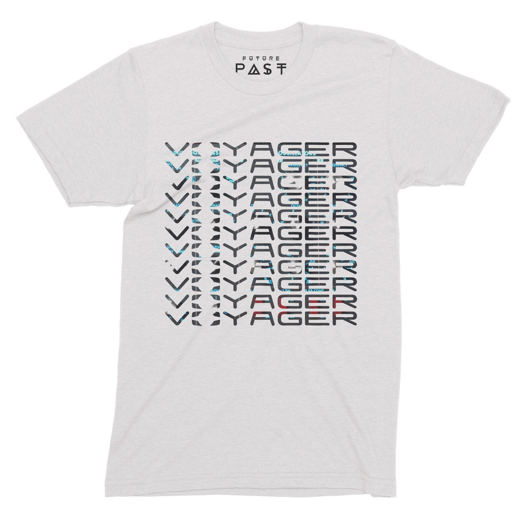 Tribute To Voyager Synthesiser T-Shirt / White-Future Past-Essential Republik