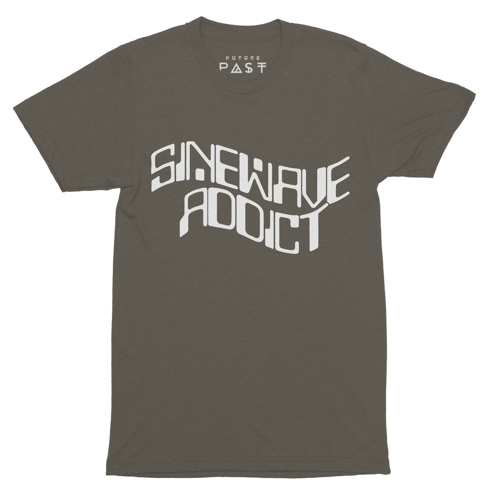 Sinewave Waveform T-Shirt / Khaki-Future Past-Essential Republik