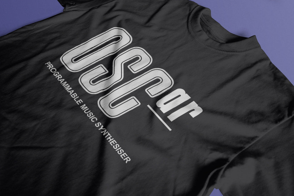 OSCar Synthesiser Tribute T-Shirt / Black-Future Past-Essential Republik