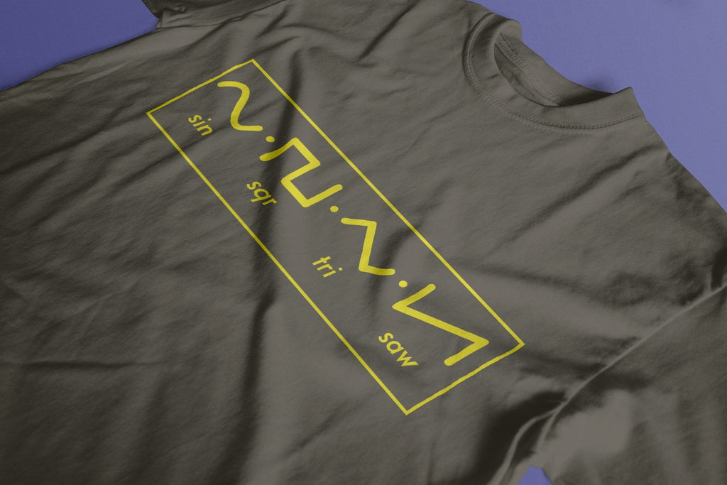 Waveforms T-Shirt / Khaki-Future Past-Essential Republik