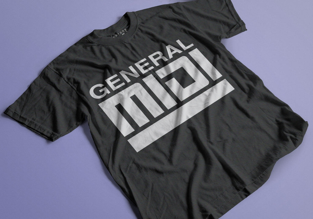 General Midi T-Shirt / Black-Future Past-Essential Republik