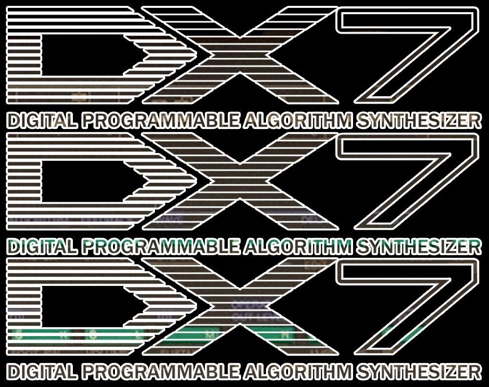 DX-7 Synthesiser T-Shirt / Black-Future Past-Essential Republik
