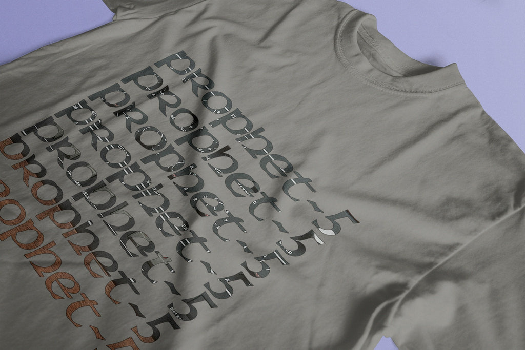 Prophet-5 Synthesiser T-Shirt / Grey-Future Past-Essential Republik