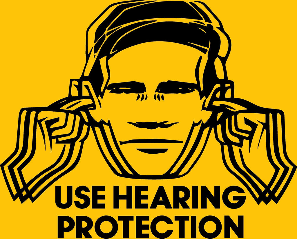 Use Hearing Protection Hacienda T-Shirt / Gold-Future Past-Essential Republik