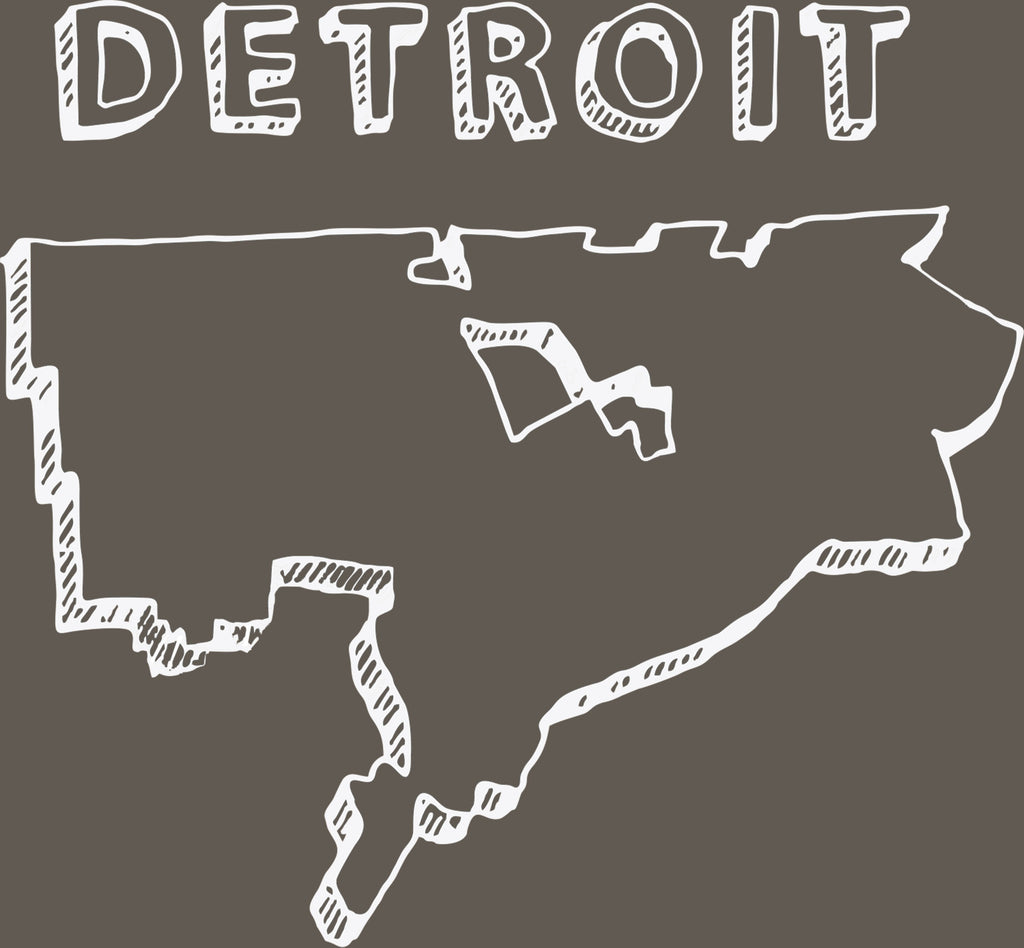 Detroit Motor City T-Shirt / Khaki-Future Past-Essential Republik