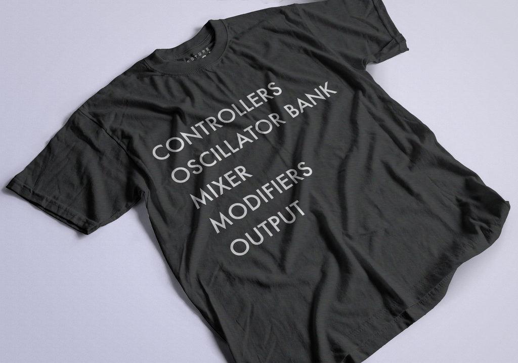 Tribute To Minimoog T-Shirt / Black-Future Past-Essential Republik