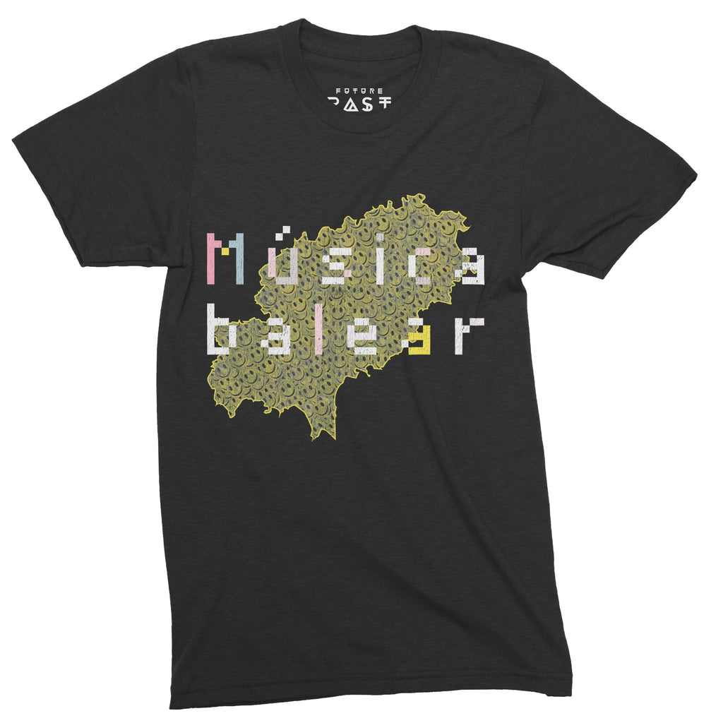 Balearic Beats Ibiza 1987 T-Shirt / Black-Future Past-Essential Republik