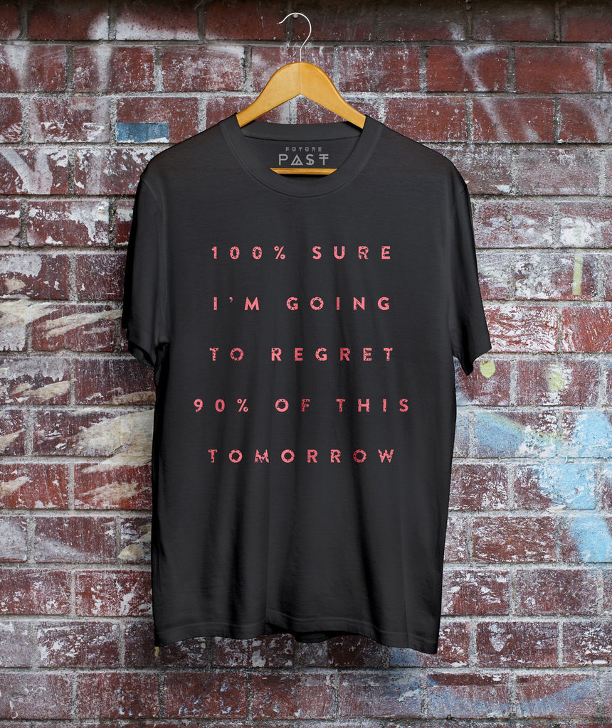I'm Going To Regret This T-Shirt / Black-Future Past-Essential Republik