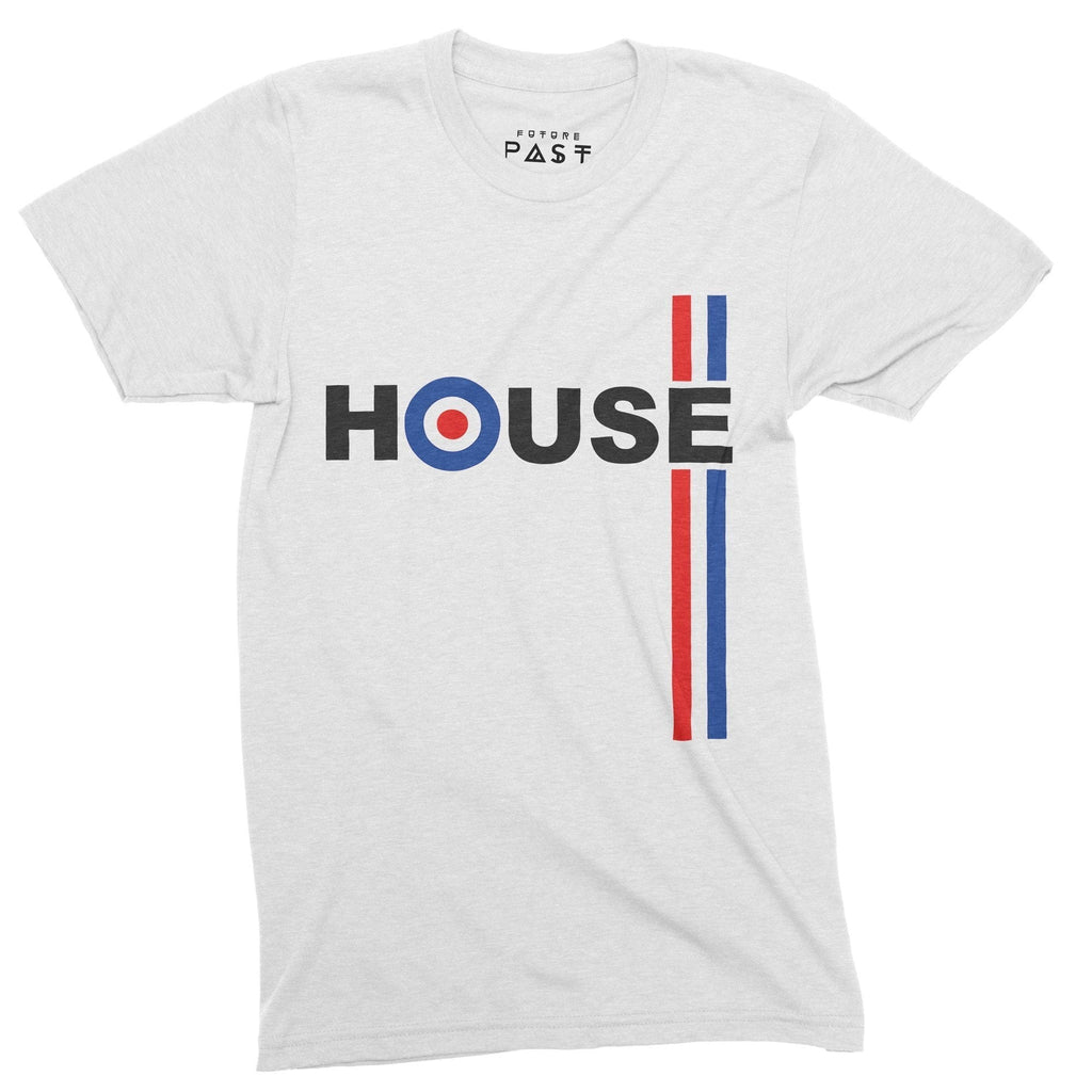 We Are House Not Mods T-Shirt / White-Future Past-Essential Republik