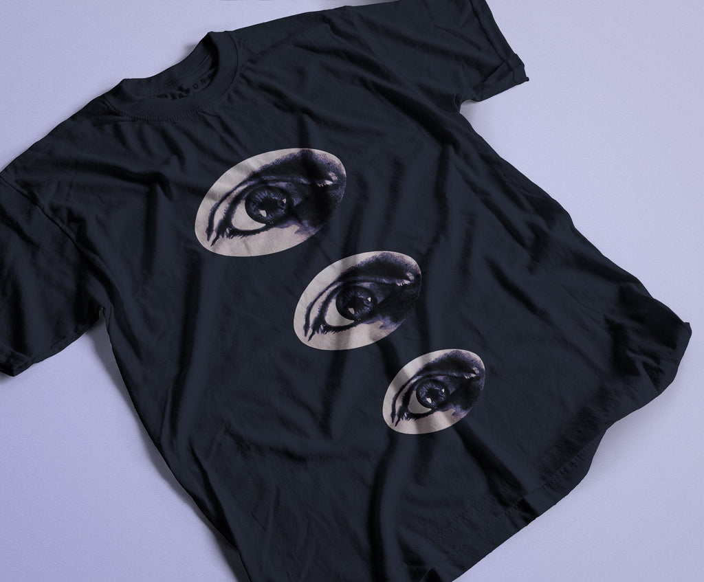 Three Eyes T-Shirt / Navy-Future Past-Essential Republik