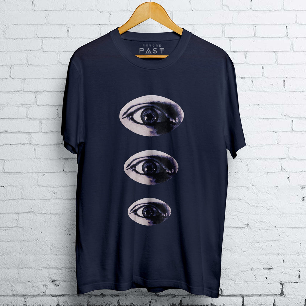 Three Eyes T-Shirt / Navy-Future Past-Essential Republik