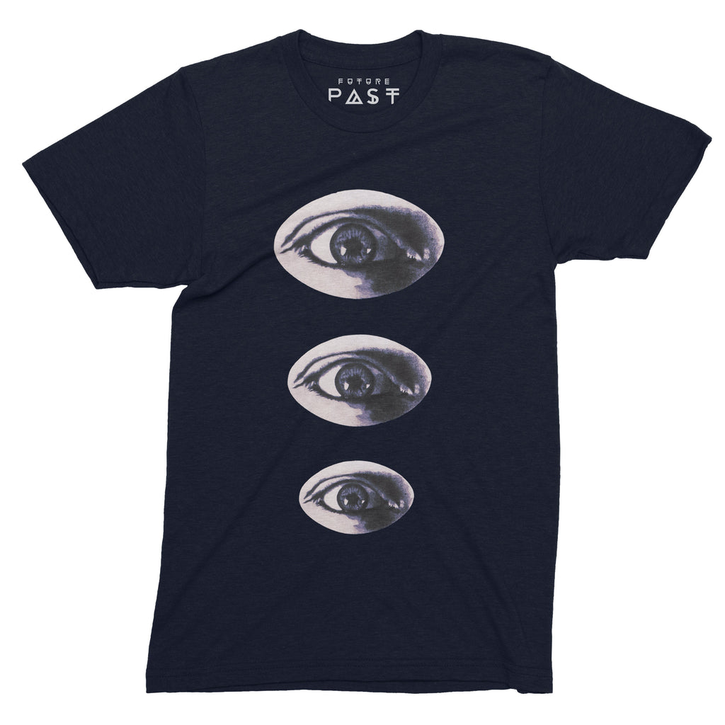 Three Eyes T-Shirt / Navy-Future Past-Essential Republik