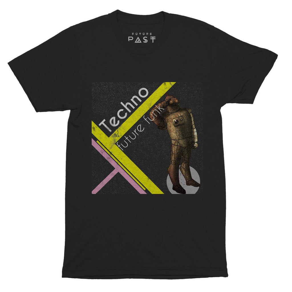Techno Future Funk T-Shirt / Black-Future Past-Essential Republik