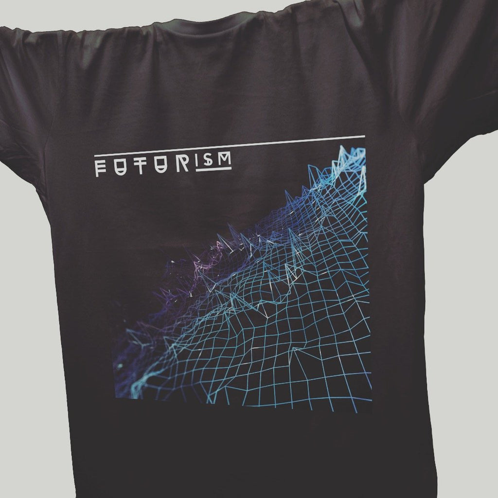 Futurism Techno T-Shirt / Black-Future Past-Essential Republik