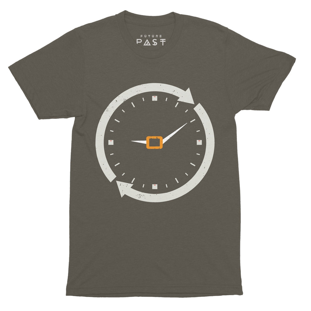 9:09 Clock T-Shirt / Khaki-Future Past-Essential Republik