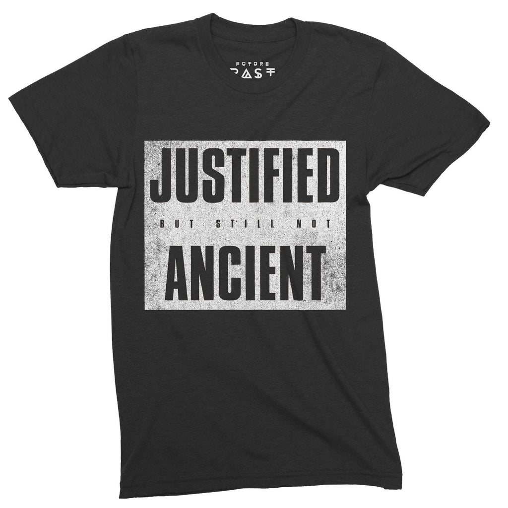 Justified But Not Yet Ancient T-Shirt / Black-Future Past-Essential Republik