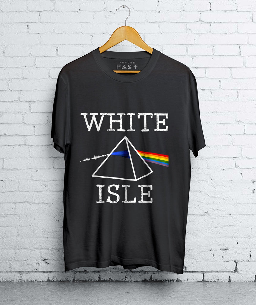 White Isle Side Of The Moon T-Shirt / Black-Future Past-Essential Republik