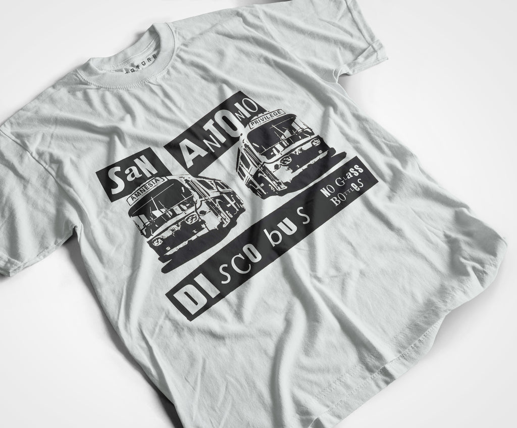 Ibiza Disco Bus T-Shirt / White-Future Past-Essential Republik