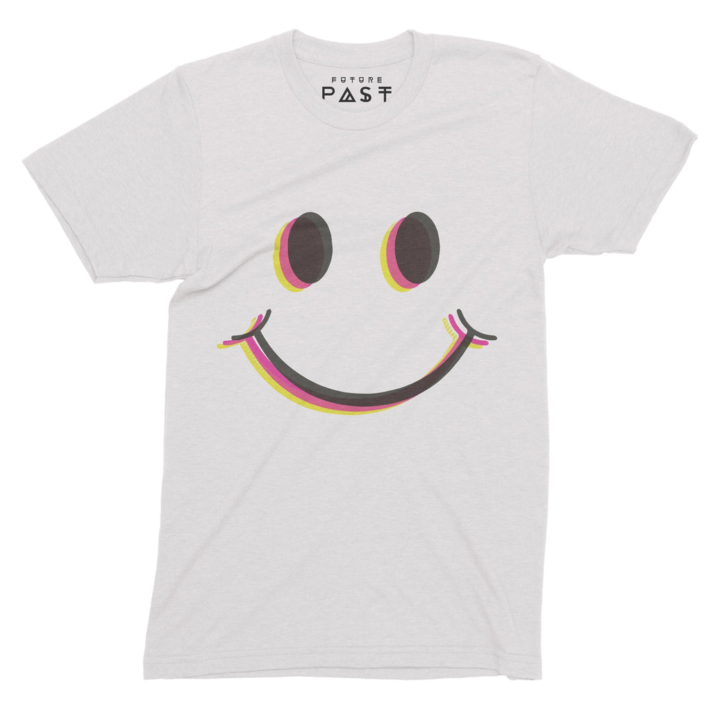 Smiler Eyes T-Shirt / White-Future Past-Essential Republik