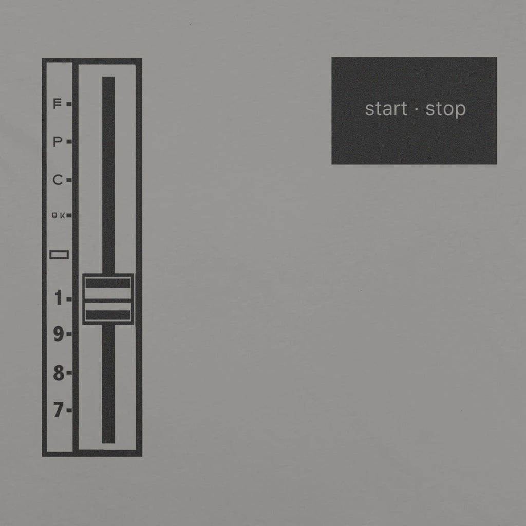 Start Stop Turntable T-Shirt / Grey-Future Past-Essential Republik
