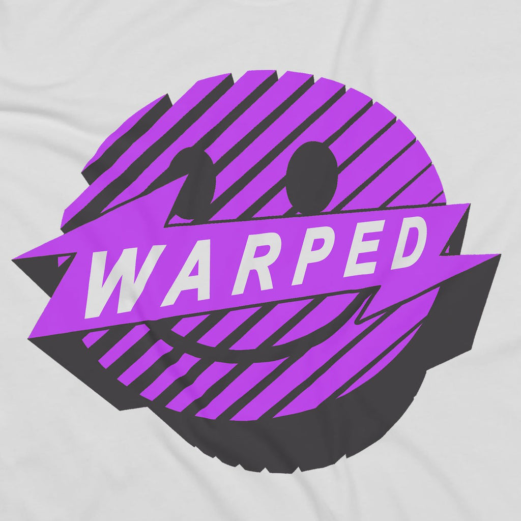 Warped Smiler T-Shirt / White-Future Past-Essential Republik
