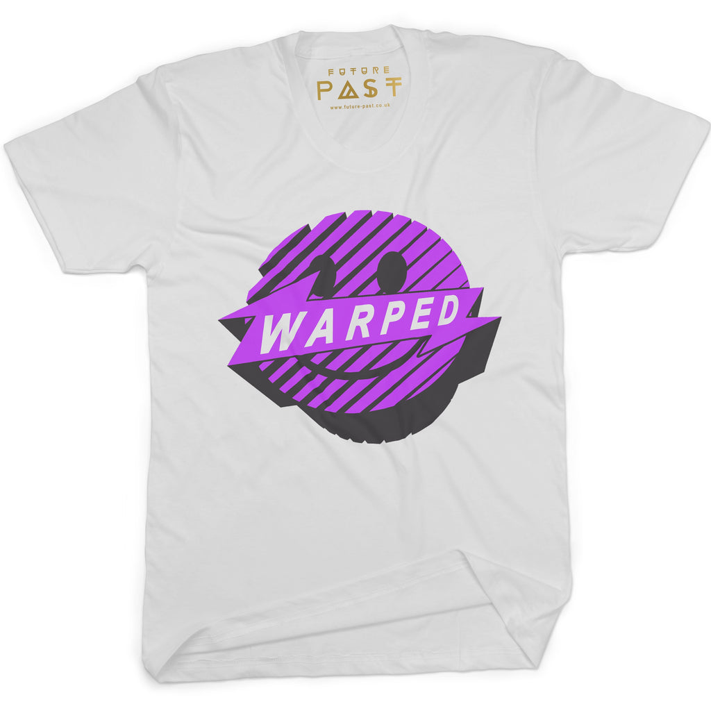 Warped Smiler T-Shirt / White-Future Past-Essential Republik