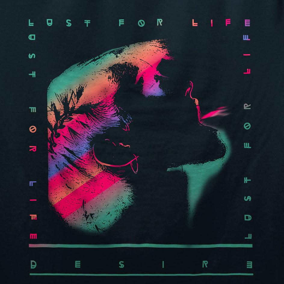 Lust For Life T-Shirt / Black-Future Past-Essential Republik