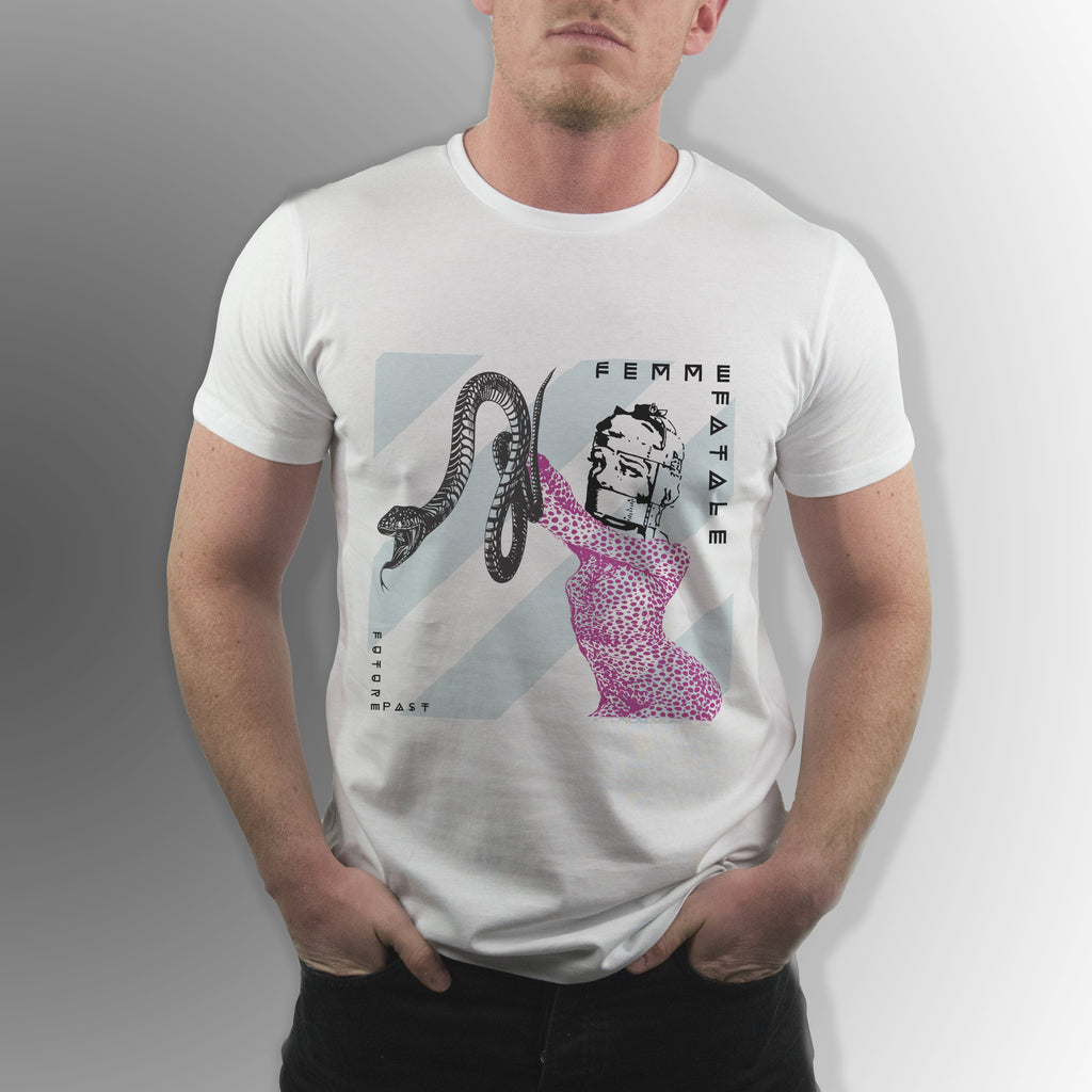 The Femme Fatale T-Shirt / White-Future Past-Essential Republik