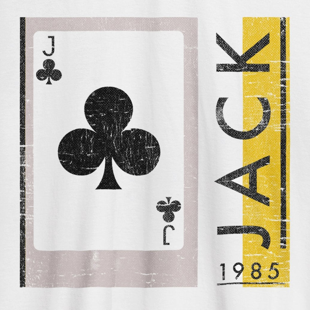 Jack Of Clubs 1985 T-Shirt / White-Future Past-Essential Republik