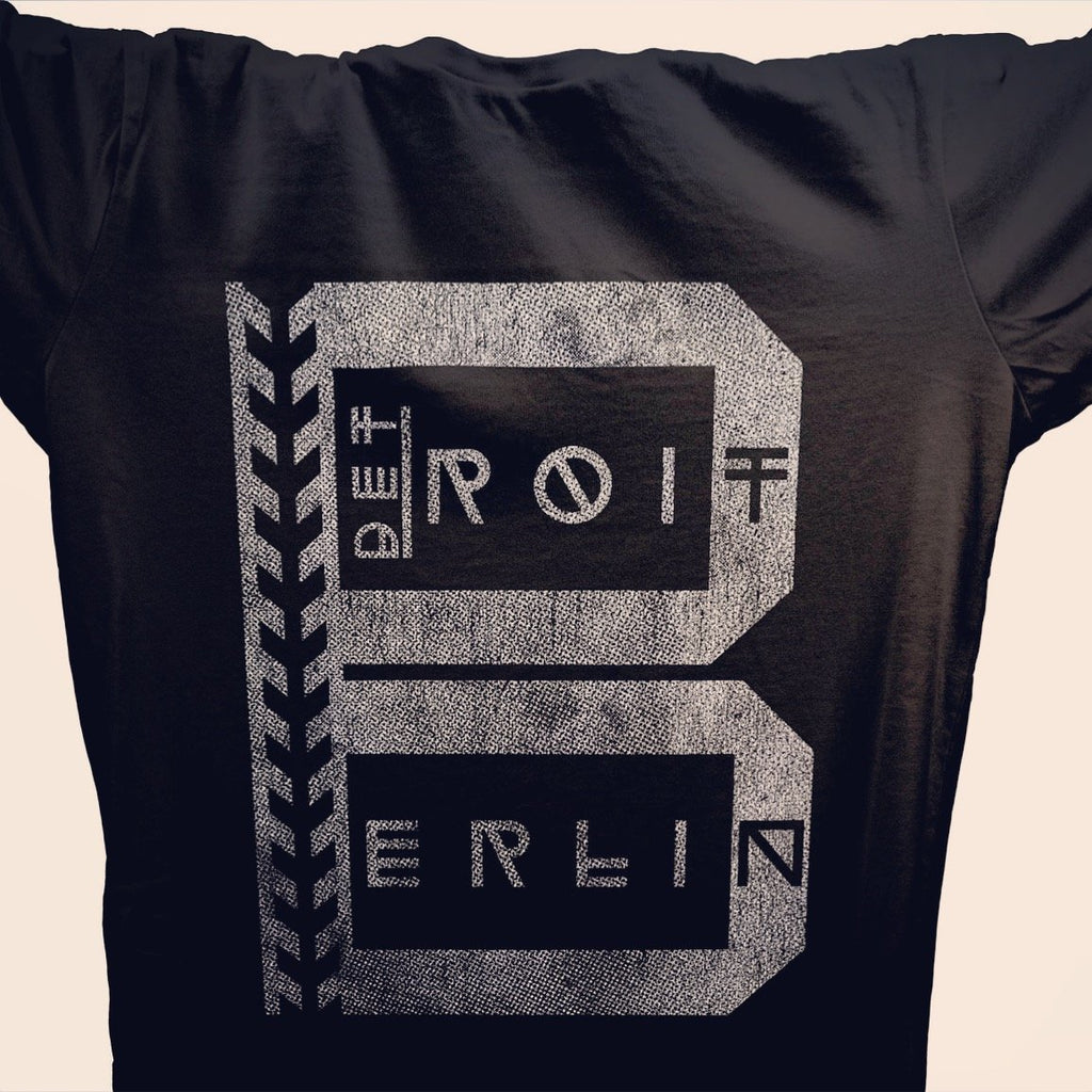 Techno From Detroit To Berlin T-Shirt / Black-Future Past-Essential Republik
