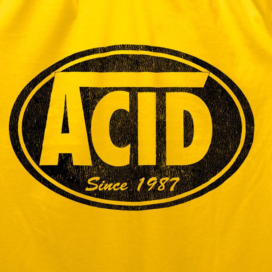 Acid Skatewear T-Shirt / Gold-Future Past-Essential Republik