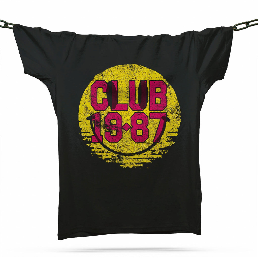 Club 19-87 Acid House T-Shirt / Black-Future Past-Essential Republik