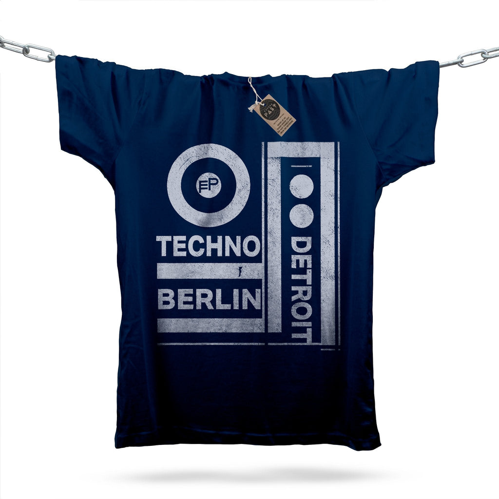 Berlin Detroit Techno T-Shirt / Navy-Future Past-Essential Republik