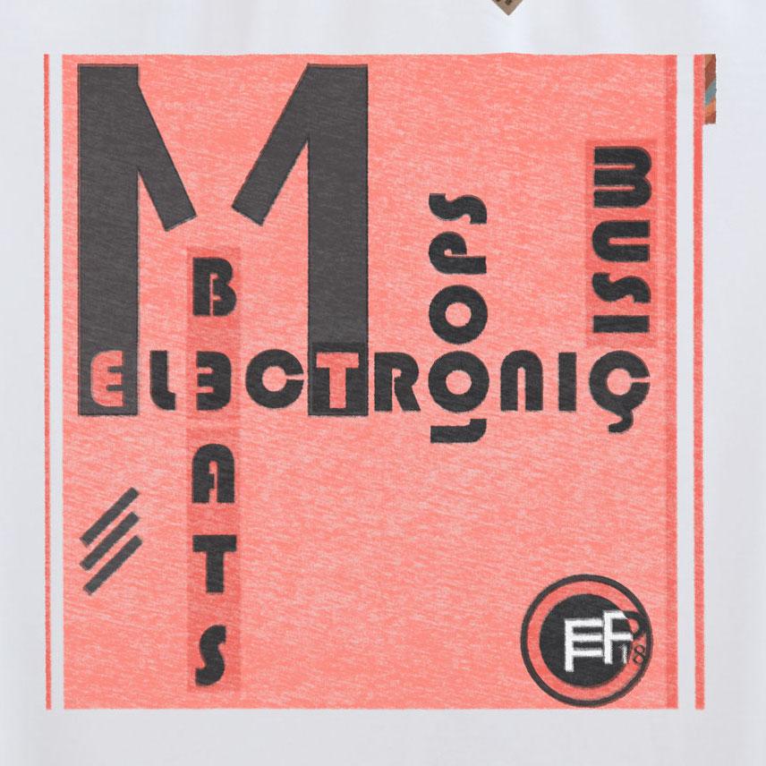 Electronic Beats T-Shirt / White-Future Past-Essential Republik