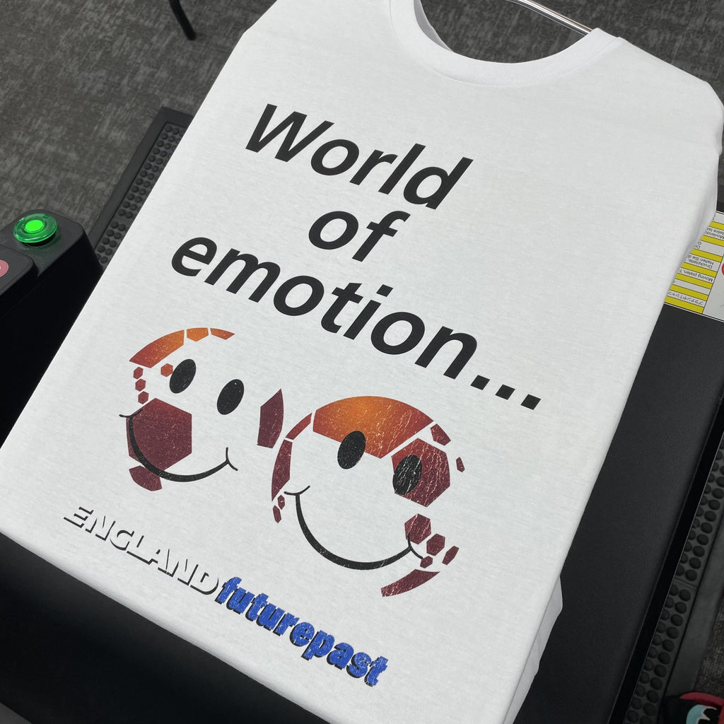 World Of Emotion T-Shirt / White-Future Past-Essential Republik