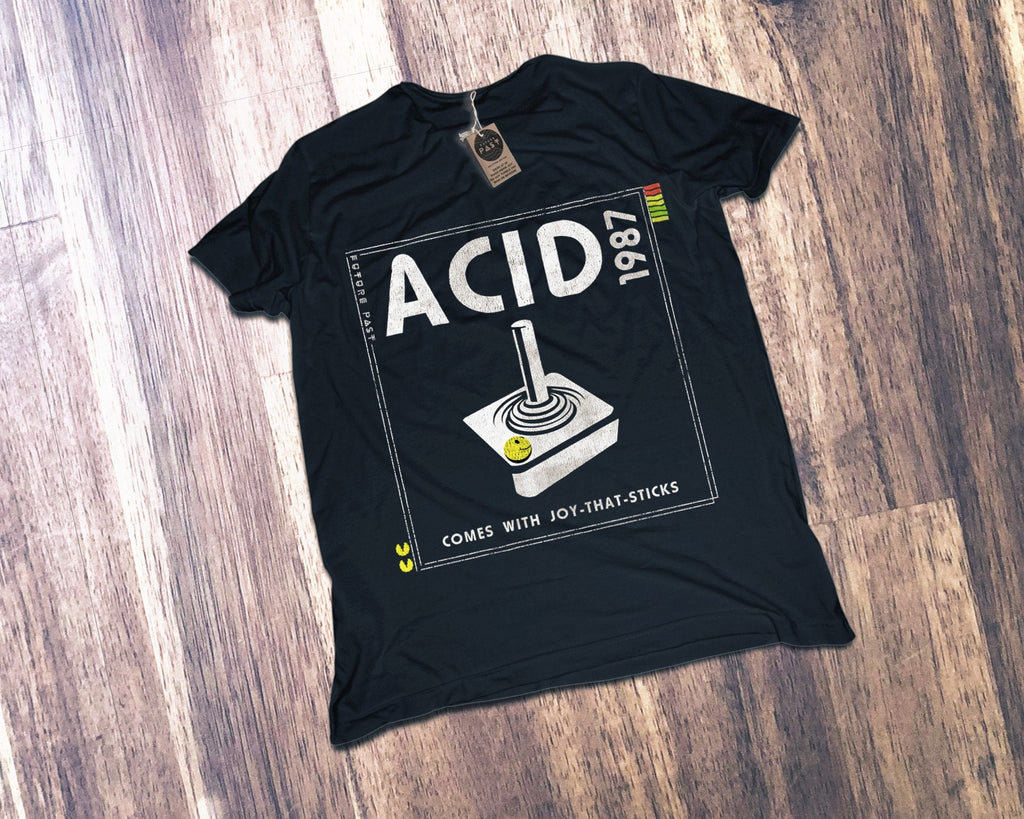 Videogame 2600 Acid 1987 T-Shirt / Black-Essential Republik