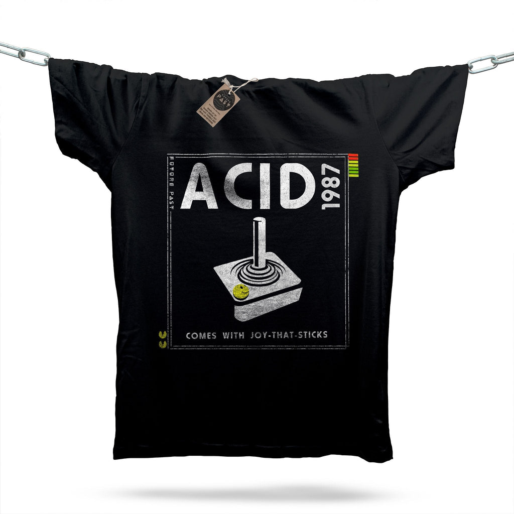 Videogame 2600 Acid 1987 T-Shirt / Black-Future Past-Essential Republik