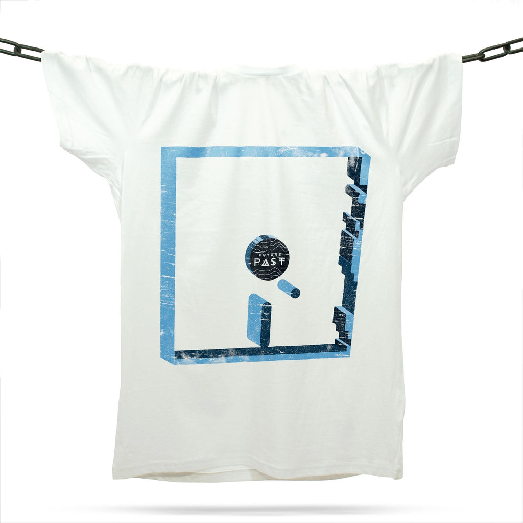 Monday Blue 3D T-Shirt / White-Future Past-Essential Republik