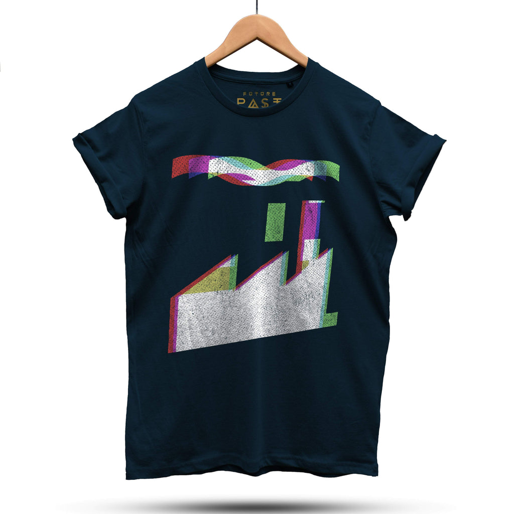 Official FAC51 Hacienda Reimagined T-Shirt / Navy-Future Past-Essential Republik