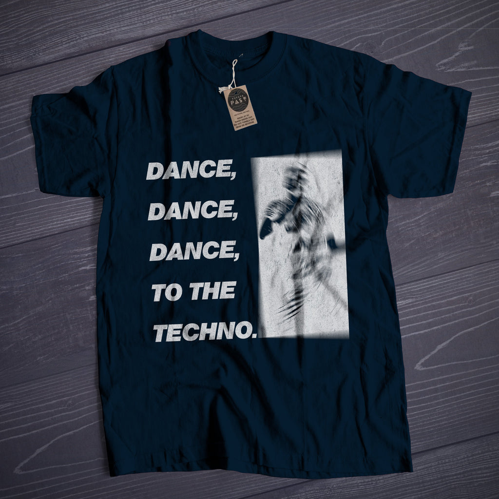 Dance To The Techno T-Shirt / Navy-Future Past-Essential Republik