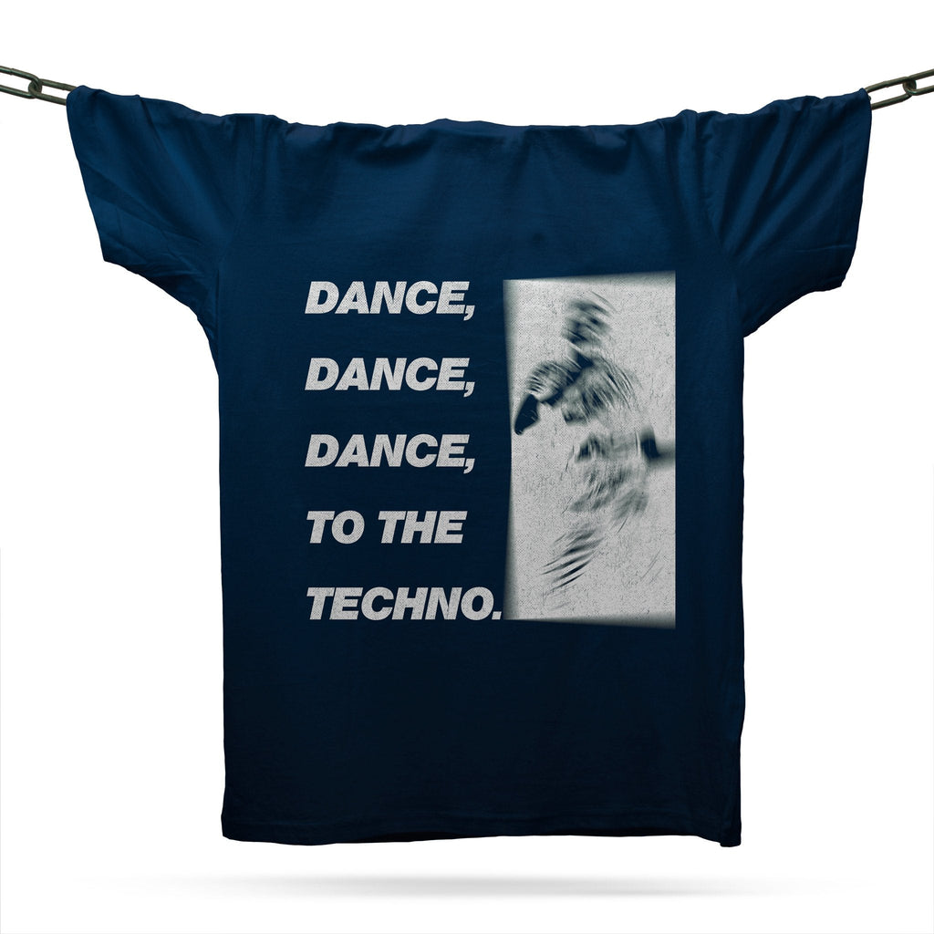 Dance To The Techno T-Shirt / Navy-Future Past-Essential Republik