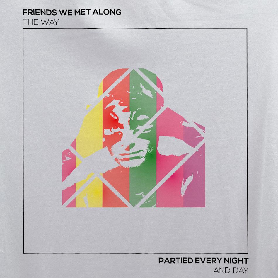 Friends We Met Along The Way T-Shirt / White-Future Past-Essential Republik