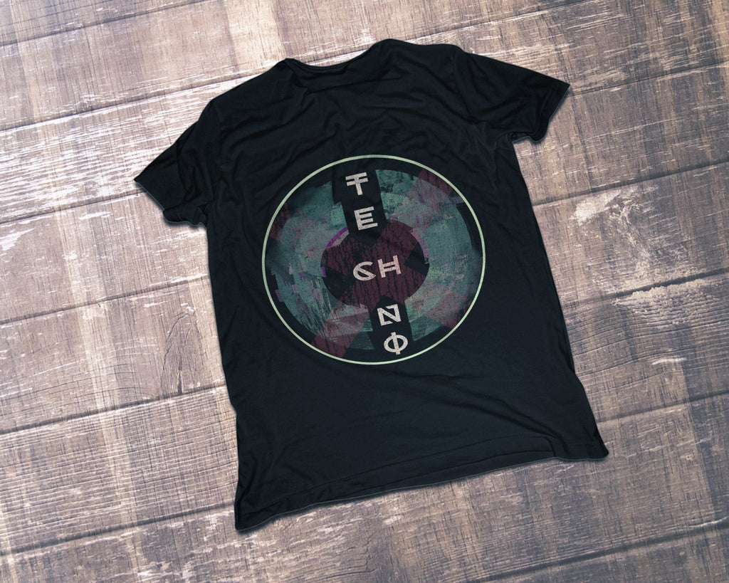 Techno Soul Circle T-Shirt / Black-Future Past-Essential Republik