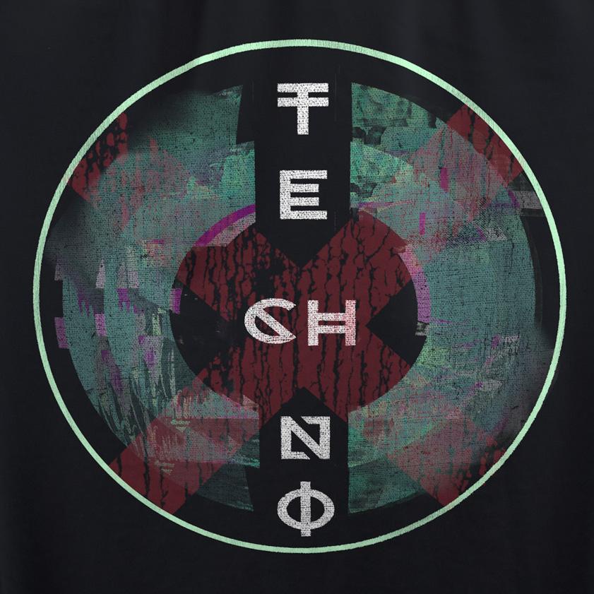 Techno Soul Circle T-Shirt / Black-Future Past-Essential Republik