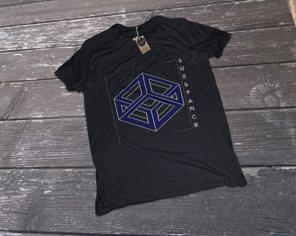 Geometric Substance T-Shirt / Black-Future Past-Essential Republik