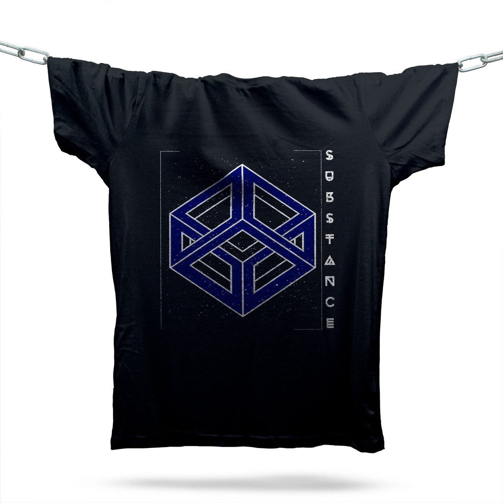 Geometric Substance T-Shirt / Black-Future Past-Essential Republik