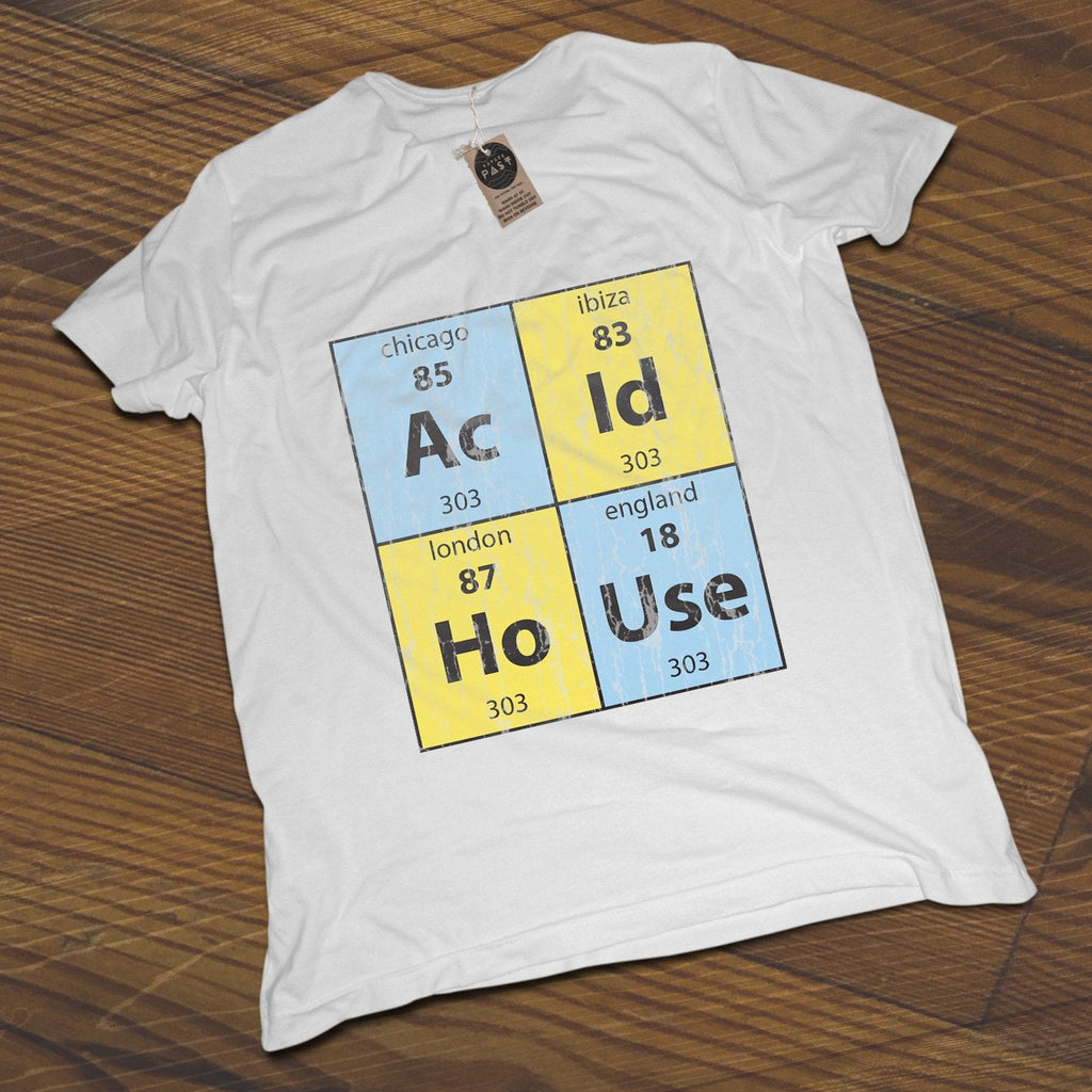 Acid House Elements T-Shirt / White-Future Past-Essential Republik