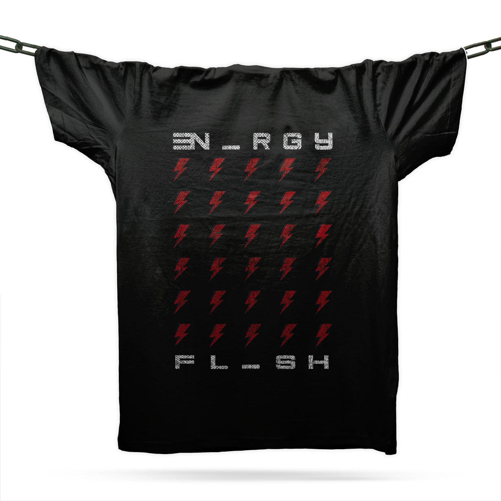 Flash Of Energy T-Shirt / Black-Future Past-Essential Republik