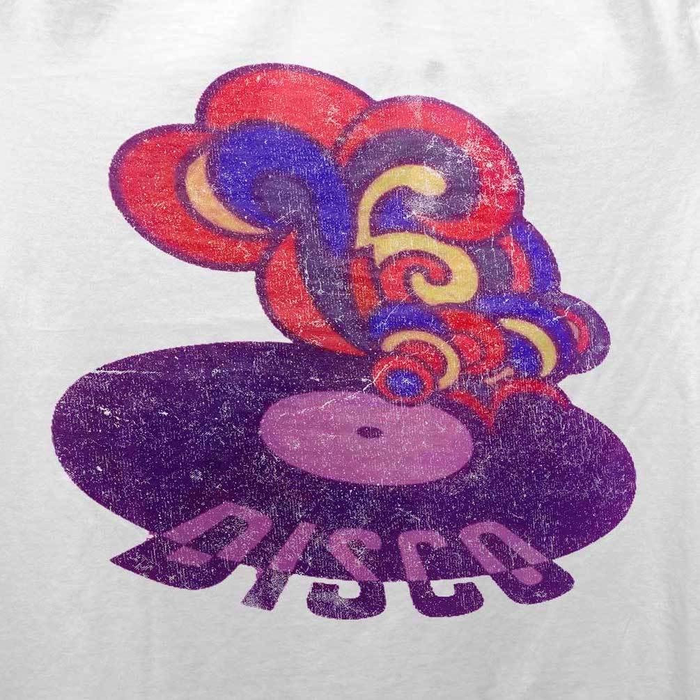 Classic Disco Inspired T-Shirt / White-Future Past-Essential Republik